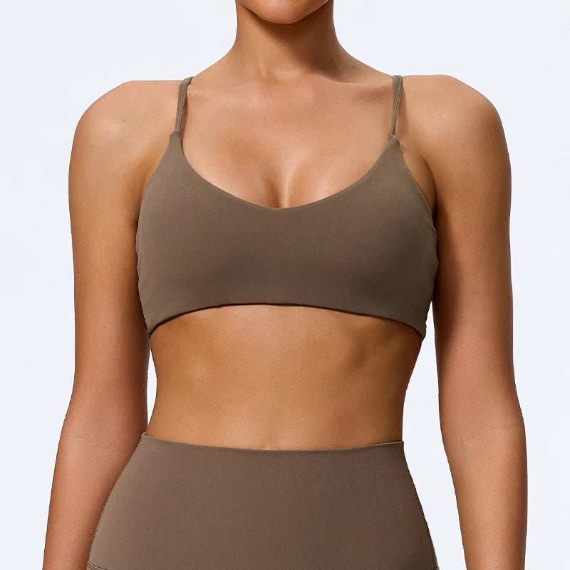 Super-Soft Women's Quick Drying Sports Bra Breathable Gym Workout Top Fitness Underwear Push Up Running Yoga Crop Top