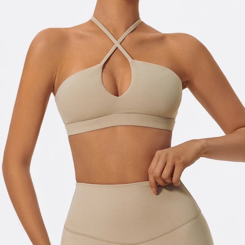 Ultra-soft Fabrics Casual Sports Bra Push up Yoga Clothes Woman Running Fitness Underwear Breathable Gym Top Women