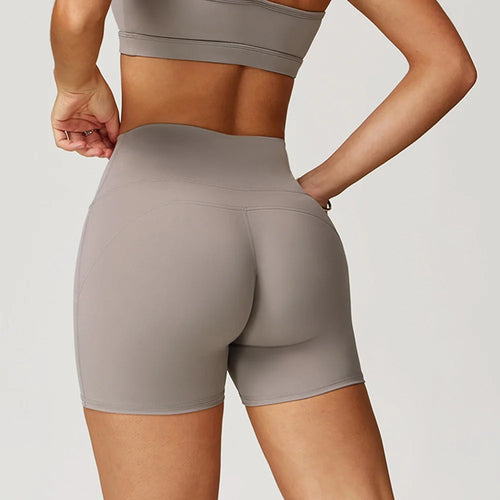 Yoga Shorts Running Sports Shorts Women Buttock Lift Gym Leggings Women Cycling Slim Fit Workout Shorts High Waist Female