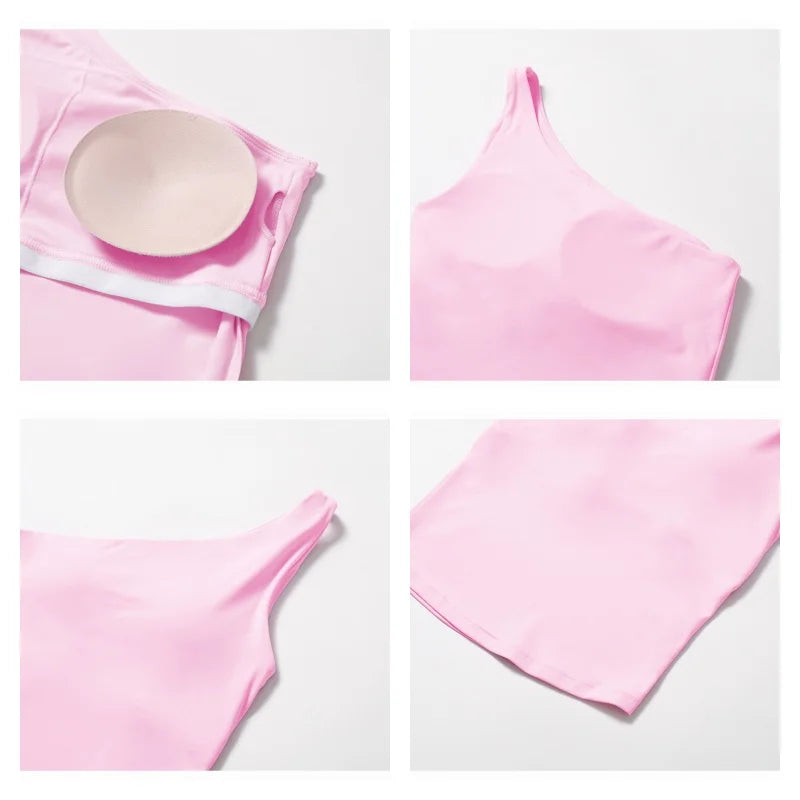 Single shoulder training shirt