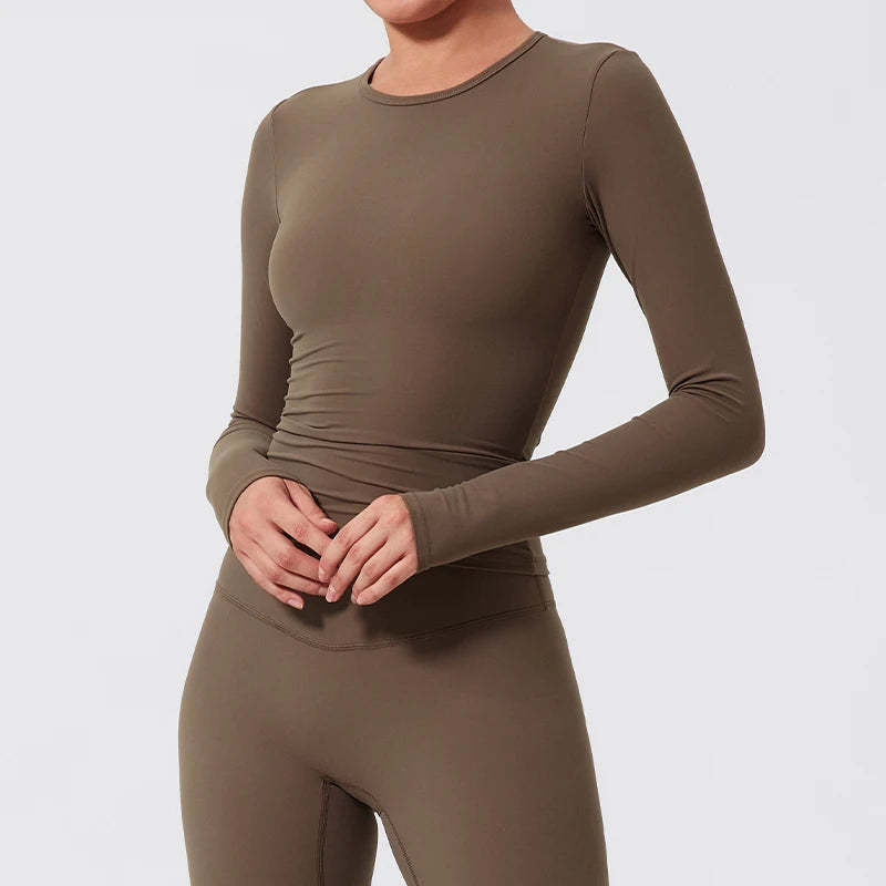 Fabrics Casual Tight Sports Jackets Women Zipper
