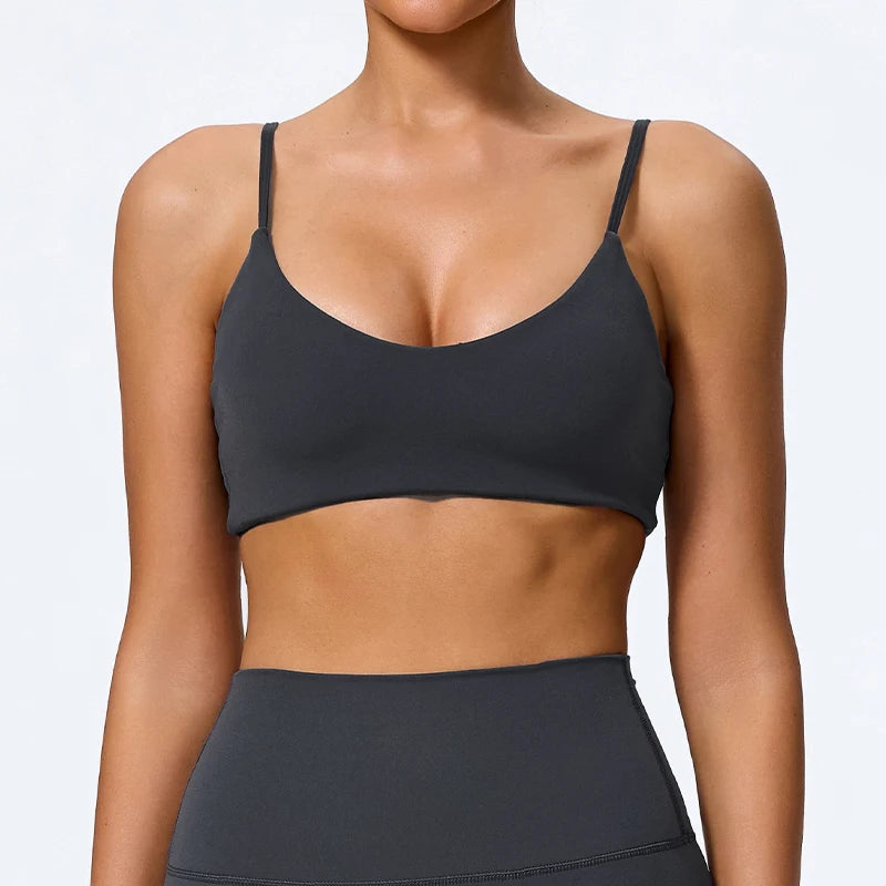Super-Soft Women's Quick Drying Sports Bra Breathable Gym Workout Top Fitness Underwear Push Up Running Yoga Crop Top