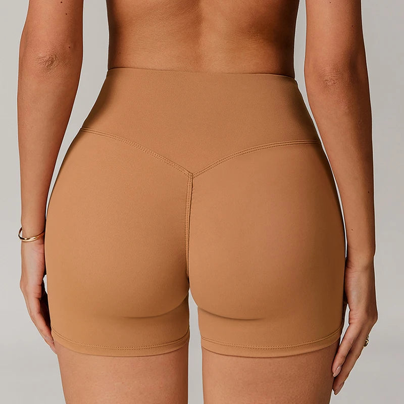 Women's Sports Shorts High-Waisted Butt-Lifting Yoga Shorts Slimming Tights For Fitness Workout Gym Leggings Women