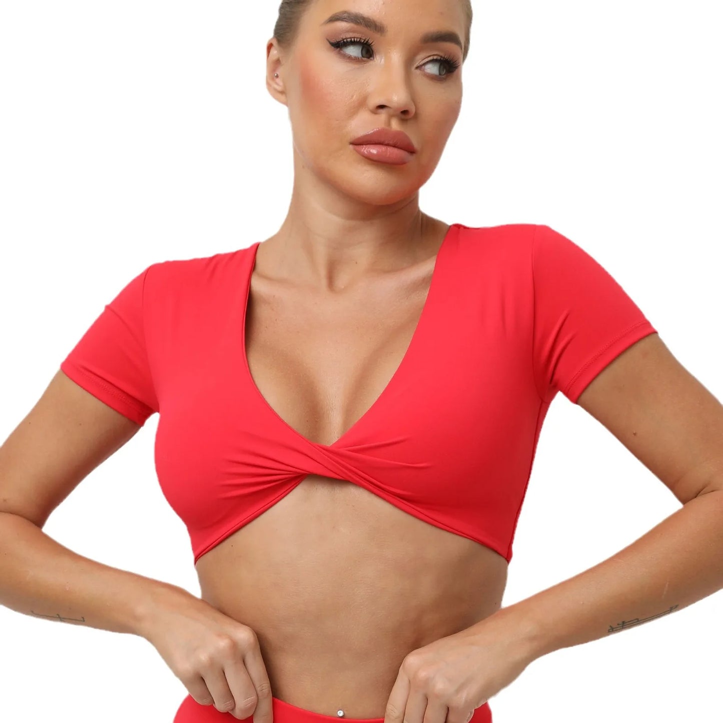 Backless Sports Short Shirts Women Gym Women Fitness Sexy Crop Top Quick-Drying Yoga Clothing Breather Workout Sportswear Women