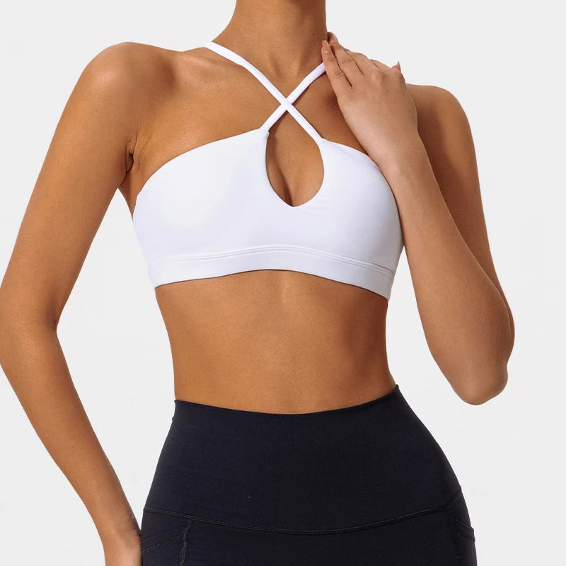 Ultra-soft Fabrics Casual Sports Bra Push up Yoga Clothes Woman Running Fitness Underwear Breathable Gym Top Women