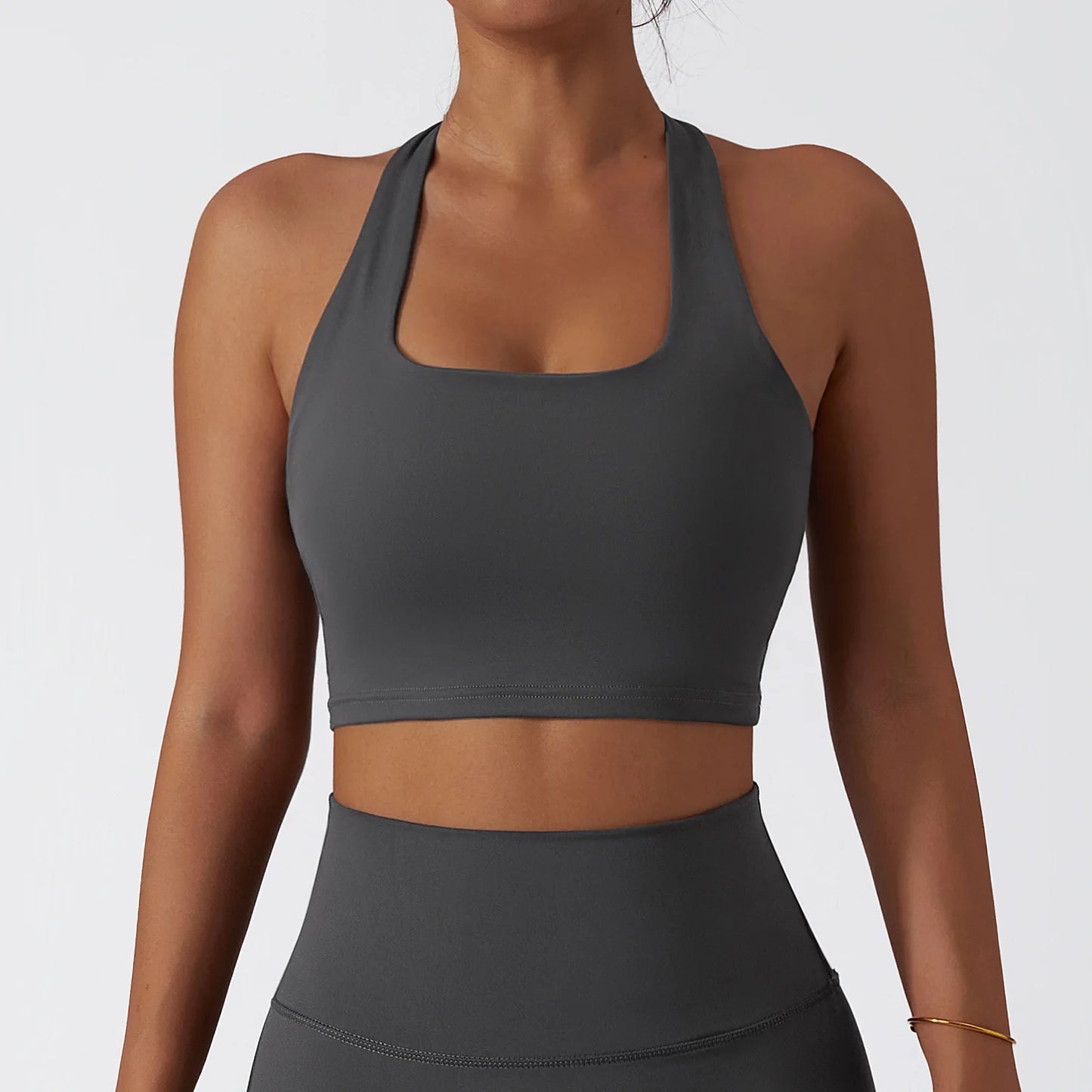 Women's Breathable Sport Bra Running Shockproof Push Up Pilates Yoga Clothes Casual Outdoor Gym Workout Crop Top