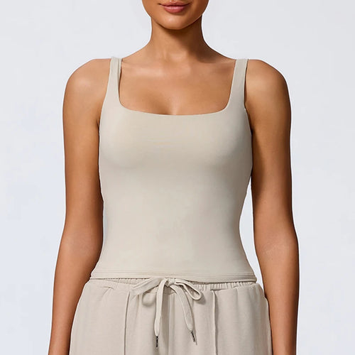 Hearuisavy Women Workout Tank Top Gym Tight Camisole Breathable Quick Drying Sleeveless Yoga Clothing Casual Running Sport Vest