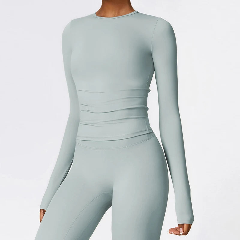Fabrics Casual Tight Sports Jackets Women Zipper
