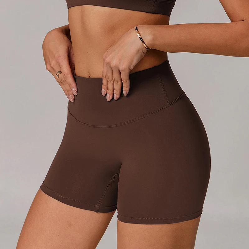 Women's Sports Shorts High-Waisted Butt-Lifting Yoga Shorts Slimming Tights For Fitness Workout Gym Leggings Women