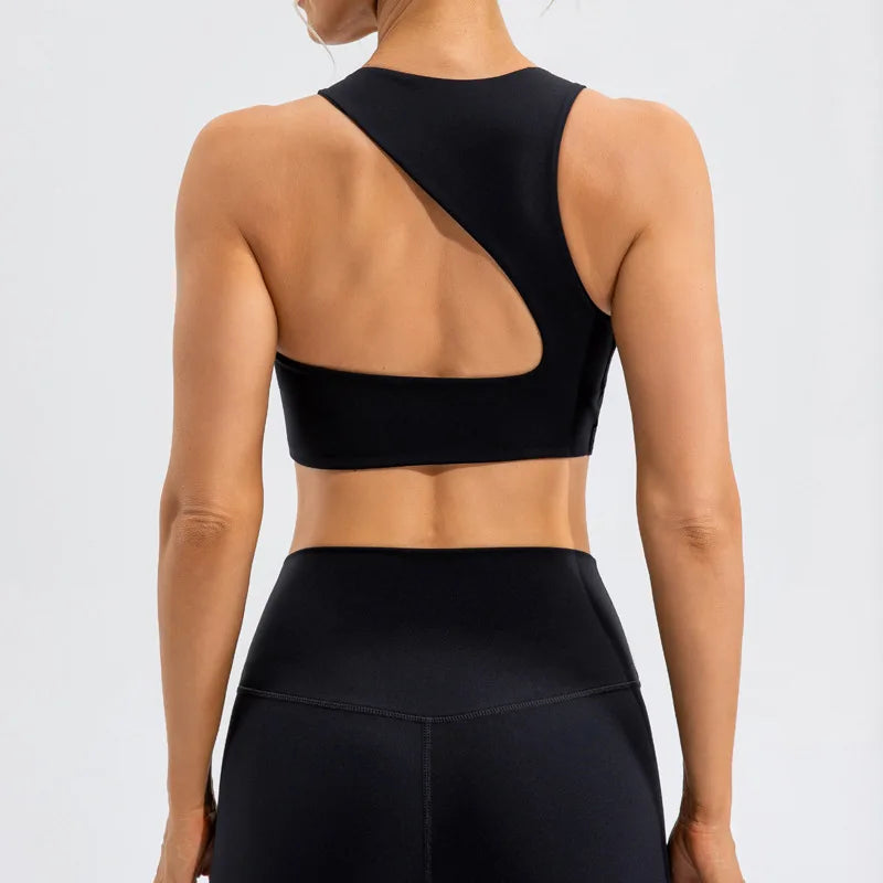 Shockproof Fitness Crop Top Women Quick-Dry Yoga Clothes Women Sports Underwear Workout Gym Top Backless Sports Bra