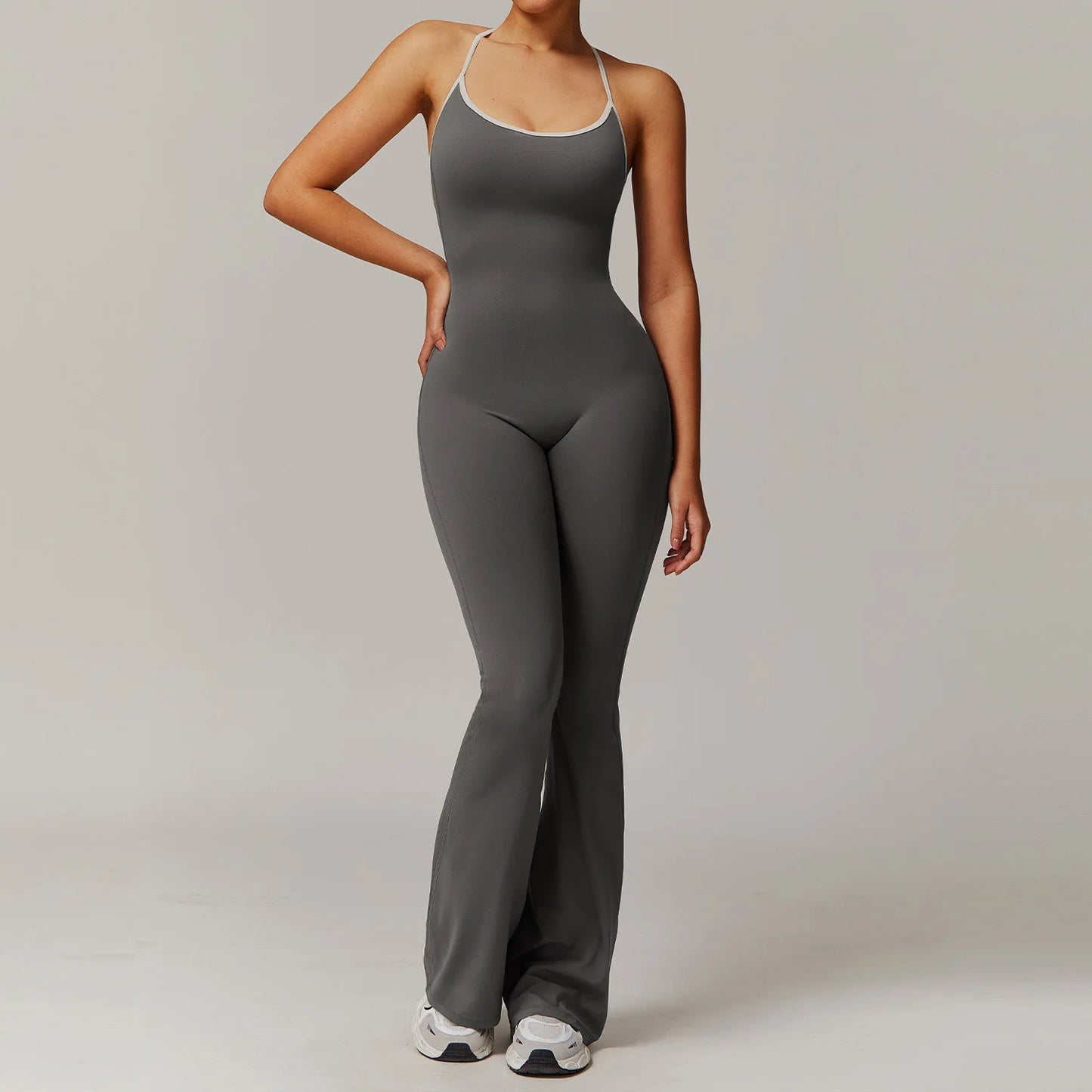 V Back Jumpsuit Women Sports