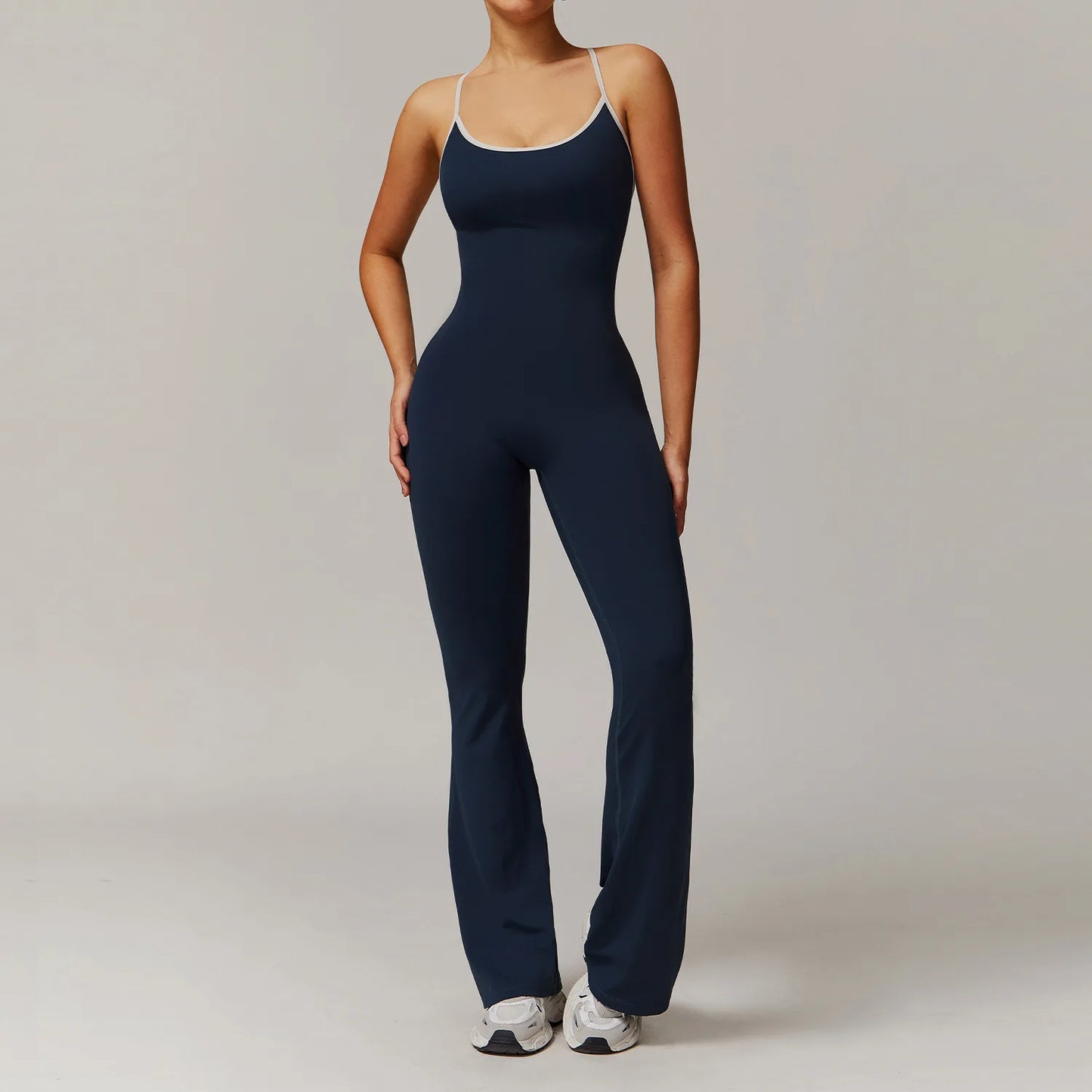 V Back Jumpsuit Women Sports