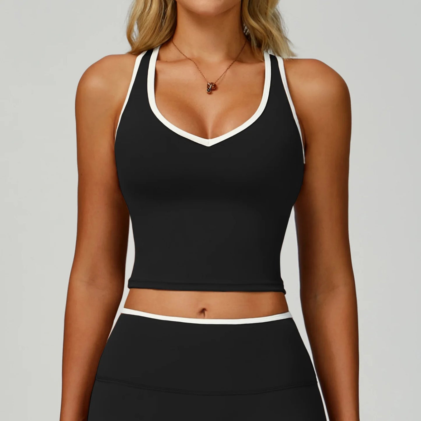 Women's Backless Tank Top Breathable Shockproof Sports Vest Gym Workout Clothes Running Fitness Pilates Yoga Camisole