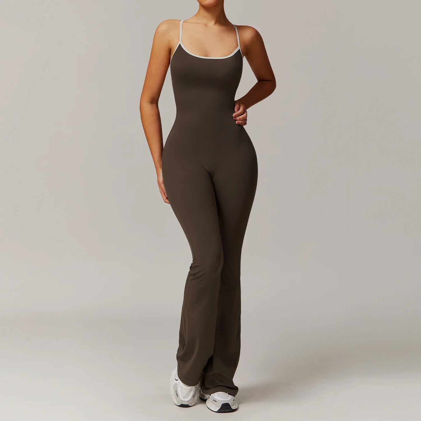 V Back Jumpsuit Women Sports