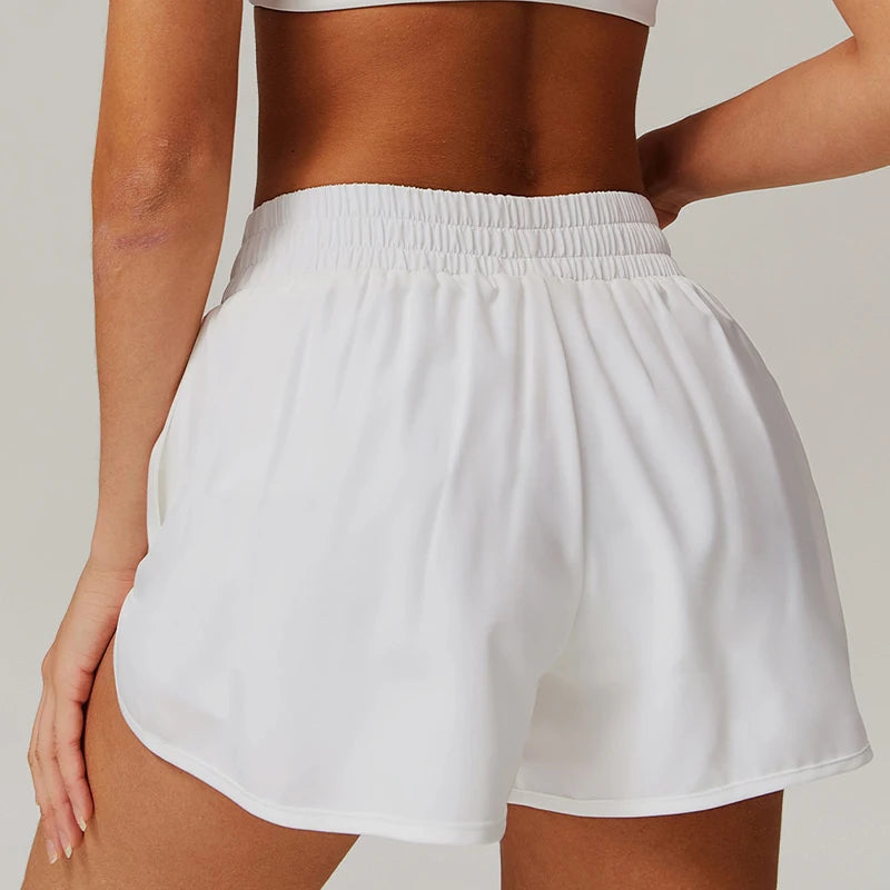 Running High Waist Sports Shorts Women Buttock Lift Gym Sweatpants Yoga Clothes Cycling Workout Shorts Women