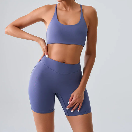 New Yoga Set 2 Pieces Women's Sexy Gym Quick Dry Sports Vest  Sports Clothing Legging Bra Yoga Fitness Crop Top Sports Suits