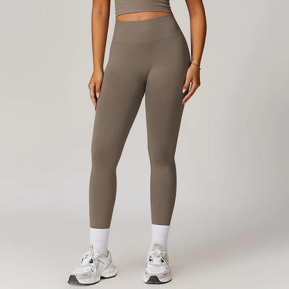 Hearuisavy Women's Pants High Waist Hip Lift Push Up Yoga Leggings Belly Control Hip Shaping Running Workout Tight Yoga Pants