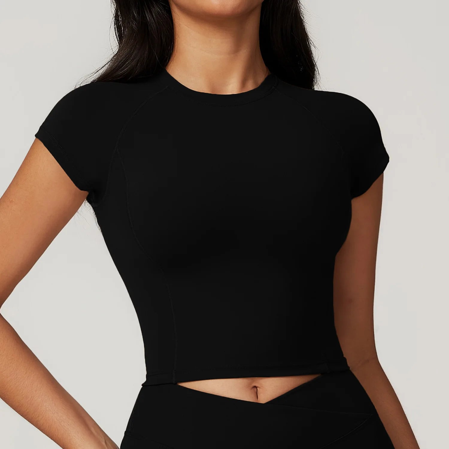 Yoga Women's Clothing Top Sport T Shirt Fitness Push Up Clothing Short Sleeve Yoga Shirt Gym Top Quick Drying Running Sport Top