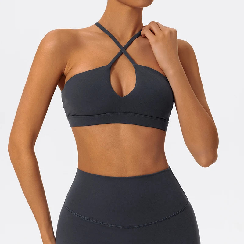 Ultra-soft Fabrics Casual Sports Bra Push up Yoga Clothes Woman Running Fitness Underwear Breathable Gym Top Women