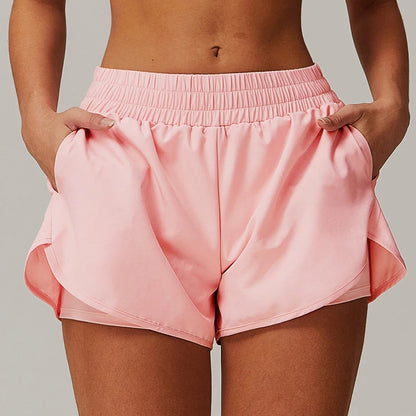 Running High Waist Sports Shorts Women Buttock Lift Gym Sweatpants Yoga Clothes Cycling Workout Shorts Women