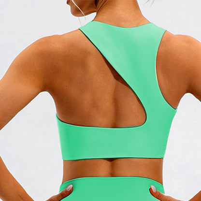 Shockproof Fitness Crop Top Women Quick-Dry Yoga Clothes Women Sports Underwear Workout Gym Top Backless Sports Bra
