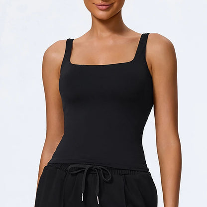 Women Workout Tank Top Gym Tight Camisole Breathable Quick Drying Sleeveless Yoga Clothing Casual Running Sport Vest