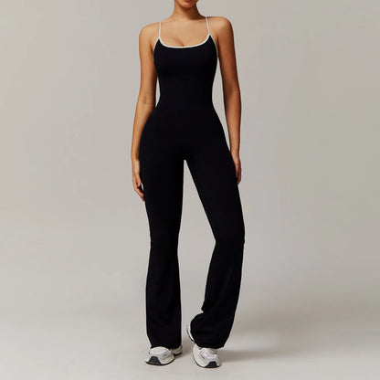 V Back Jumpsuit Women Sports