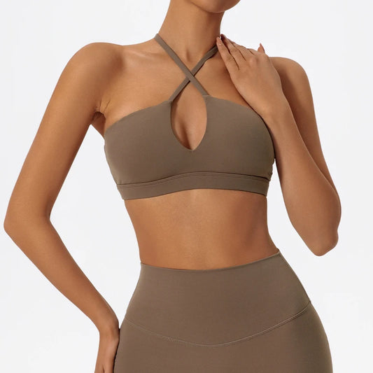 Ultra-soft Fabrics Casual Sports Bra Push up Yoga Clothes Woman Running Fitness Underwear Breathable Gym Top Women