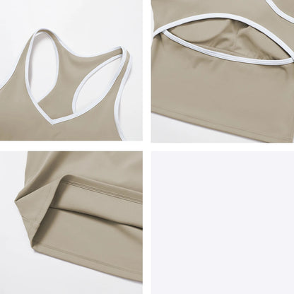 Women's Backless Tank Top Breathable Shockproof Sports Vest Gym Workout Clothes Running Fitness Pilates Yoga Camisole