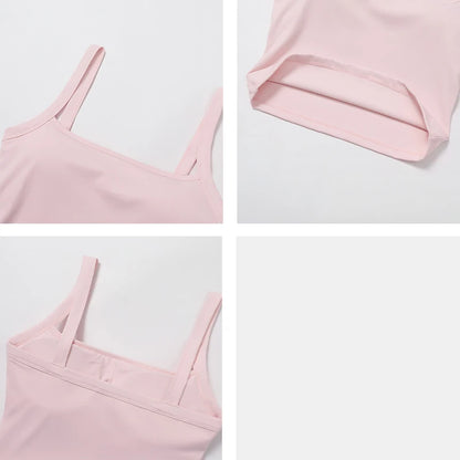 Women's Sports Tank Top Push Up Running Workout Vest Quick Drying Breathable Yoga Camisole Gym Slim Fit Fitness Tops