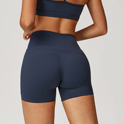 Yoga Shorts Running Sports Shorts Women Buttock Lift Gym Leggings Women Cycling Slim Fit Workout Shorts High Waist Female