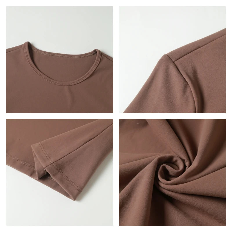 Fabrics Casual Tight Sports Jackets Women Zipper